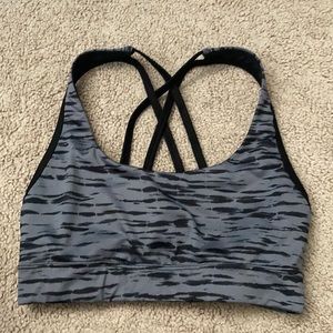 grey and black forever 21 sports bra